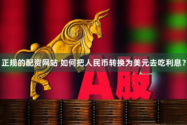 正规的配资网站 如何把人民币转换为美元去吃利息？