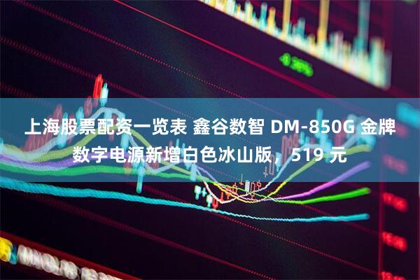 上海股票配资一览表 鑫谷数智 DM-850G 金牌数字电源新增白色冰山版，519 元